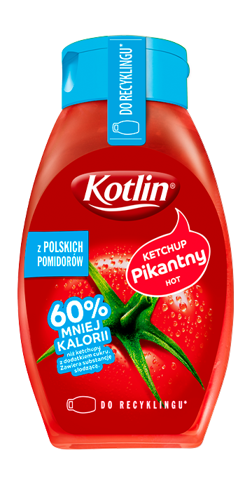 Ketchup pikantny 60% kalorii mniej*